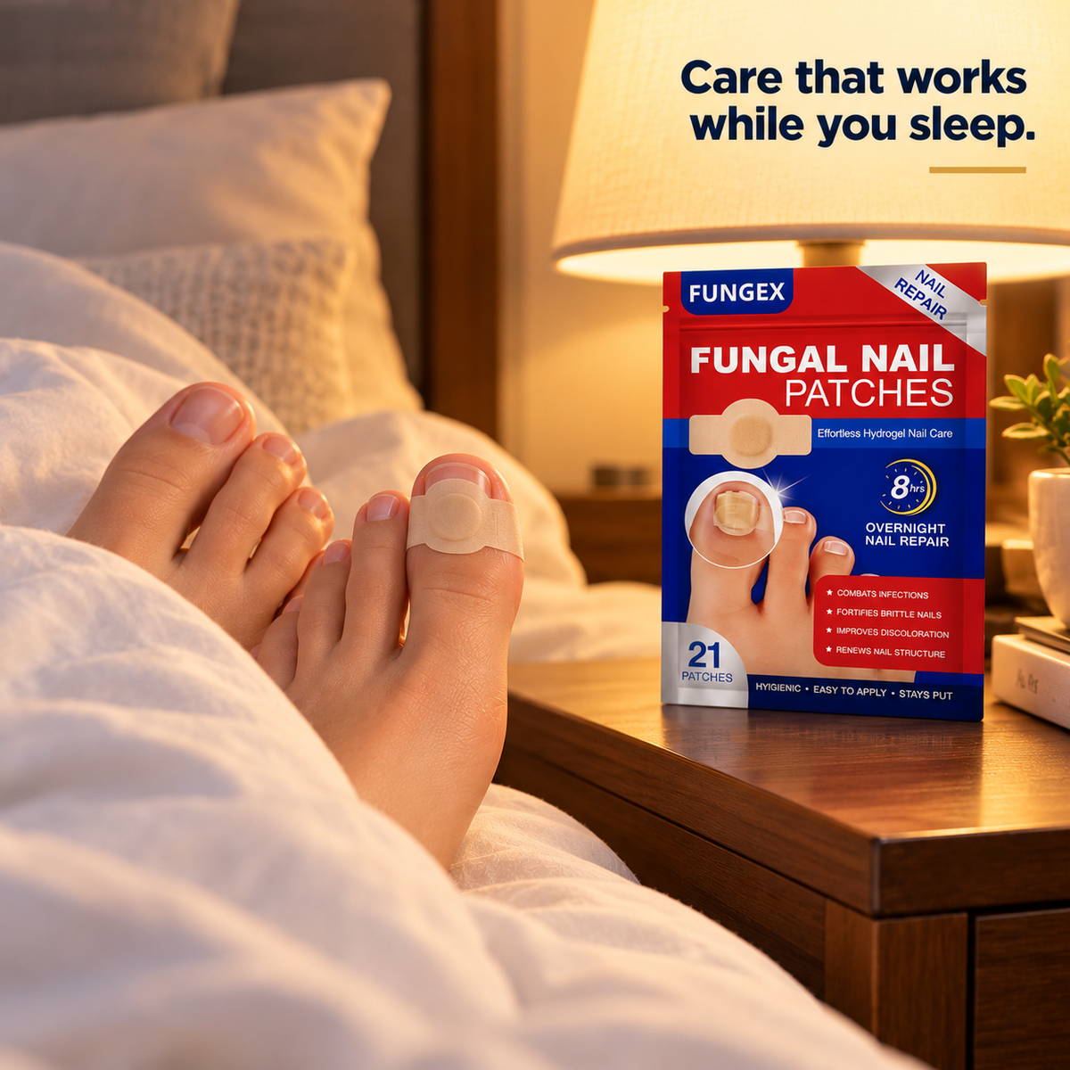 FUNGEX Fungal Nail Repair Patches | لصقات فونجيكس لإصلاح الأظافر المصابة بالفطريات