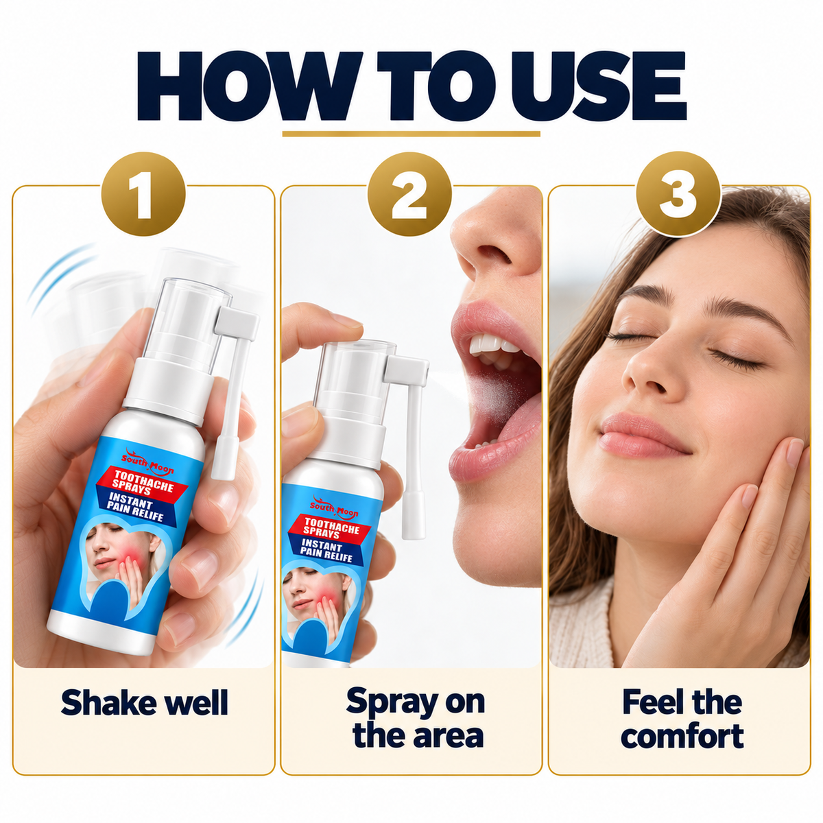Instant Comfort Toothache Spray | بخاخ الراحة الفورية للأسنان