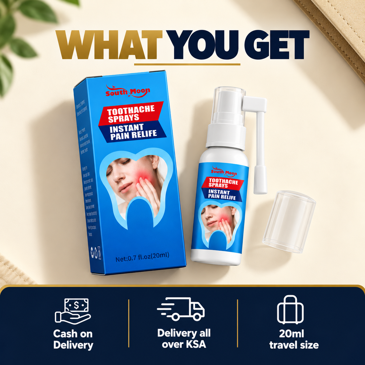 Instant Comfort Toothache Spray | بخاخ الراحة الفورية للأسنان